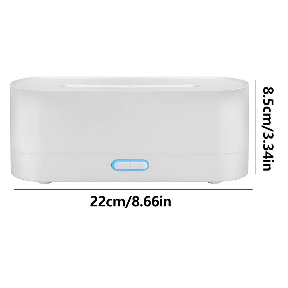 Flame Diffuser Portable Rechargeable Room Humidifier Waterless Auto-Off Protection Simulated Flame Personal Humidifier for Home