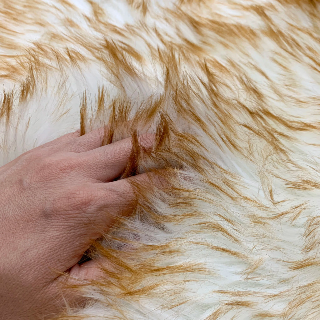 Fuzzy Plush Rug with Artificial Sheepskin, Ultra-Soft Living Room Rug, Artificial Fur Sofa Cushion, 2 X 6 Feet