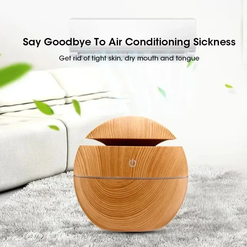 Mini Woodgrain Ultrasonic Humidifier