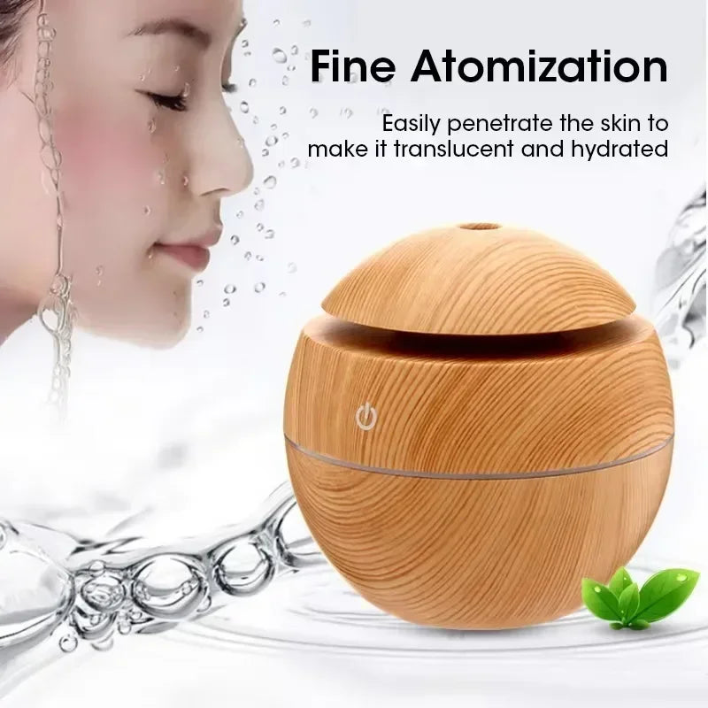 Mini Woodgrain Ultrasonic Humidifier