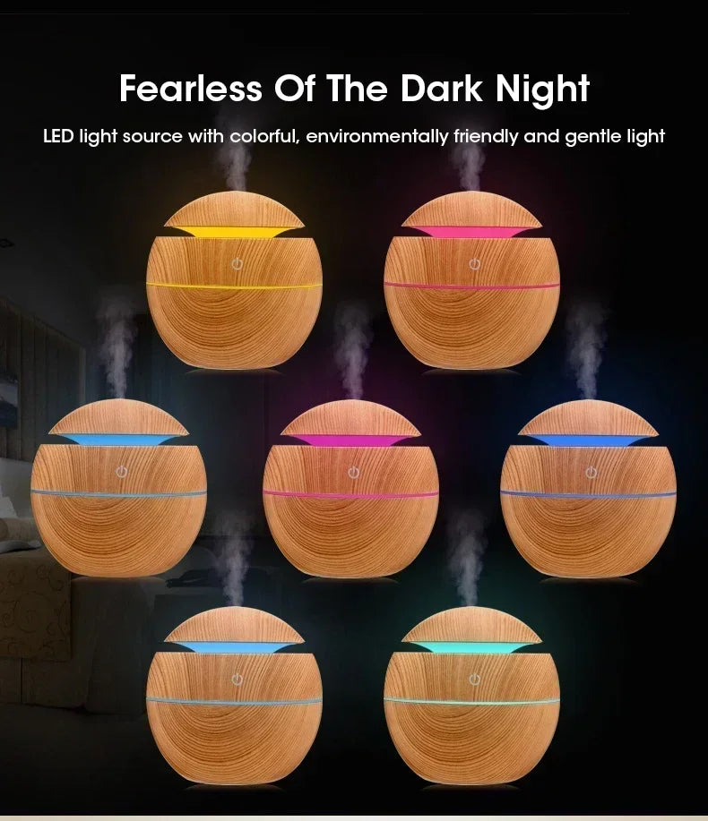 Mini Woodgrain Ultrasonic Humidifier