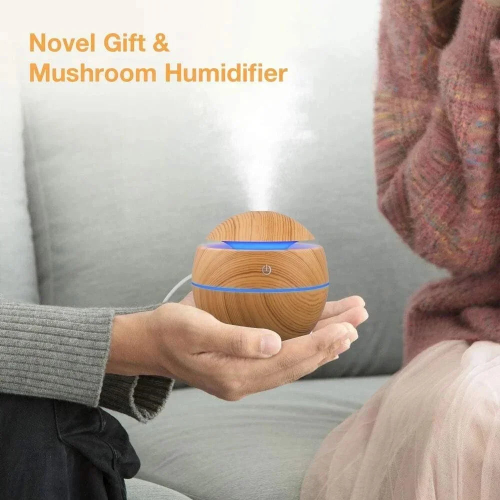 Mini Woodgrain Ultrasonic Humidifier
