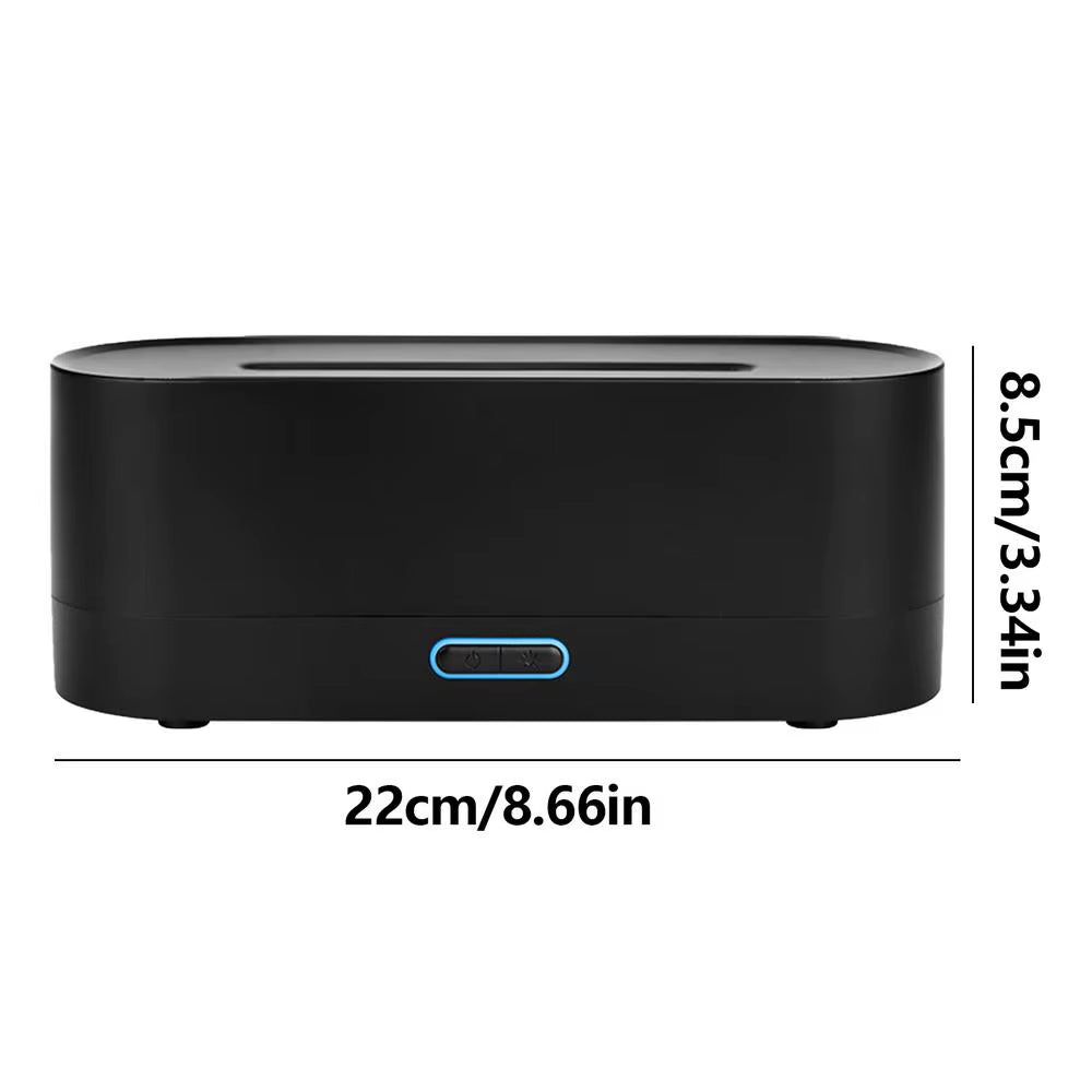 Flame Diffuser Portable Rechargeable Room Humidifier Waterless Auto-Off Protection Simulated Flame Personal Humidifier for Home